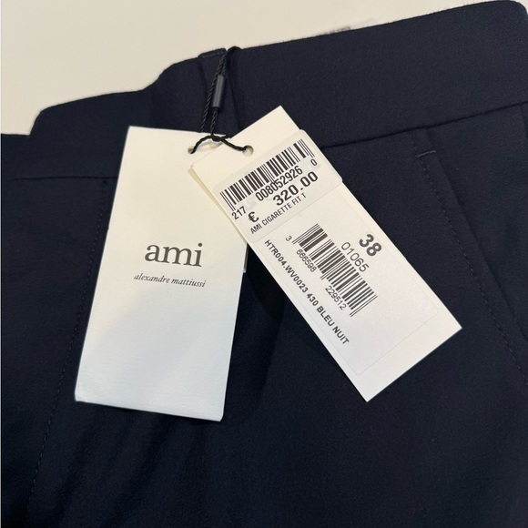 Ami Paris Men's Deep Blue Dress Pants - 38 eu - Picture 4 of 6
